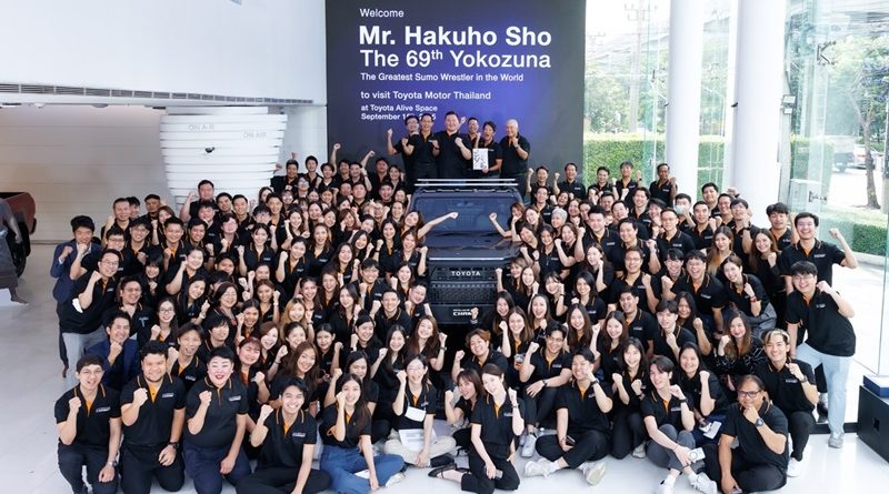 ต้อนรับตำนานแห่งนักซูโม่ชื่อดัง คุณ Hakuho Sho เยือน Toyota Alive