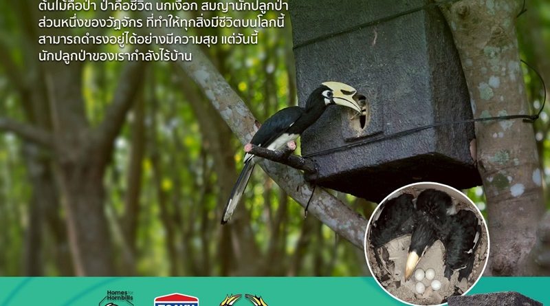 TOAVH ชวนวิ่งการกุศล ระดมทุนสร้างโพรงรังเทียมสำหรับนกเงือก