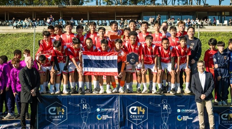 เด็กไทยเก่ง! สร้างประวัติศาสตร์ TJFC คว้าแชมป์ “Cruyff Football Tournament 2025”