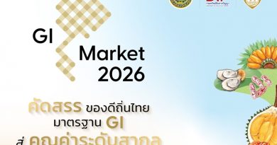 กรมทรัพย์สินทางปัญญา ชวนเลือกซื้อสินค้า GI กว่า 70 ร้านค้า  23-29 มี.ค.นี้