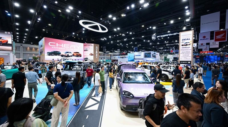 เชอรี ประเทศไทย เปิดตัวในงาน Motor Show ครั้งแรก กระแสแรง ยอดจองทะลุกว่า 3,400 คัน ใน 7 วัน