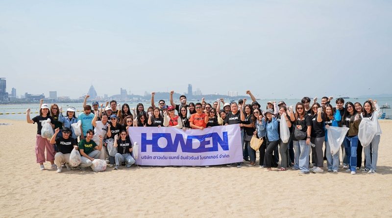 ฮาวเด้น แมกซี่ ร่วมใจรักษ์สิ่งแวดล้อม พาพนักงานเก็บขยะชายหาดพัทยา
