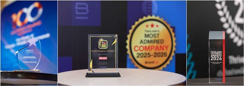 ตรีเพชรอีซูซุเซลส์ รับ 3 รางวัลเกียรติยศ 