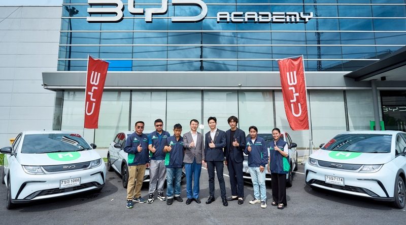 บีวายดี ประเทศไทย ผนึกกำลังกับ LINE MAN ส่งมอบรถ BYD เดินหน้าสร้าง  ระบบนิเวศของยานยนต์ไฟฟ้า