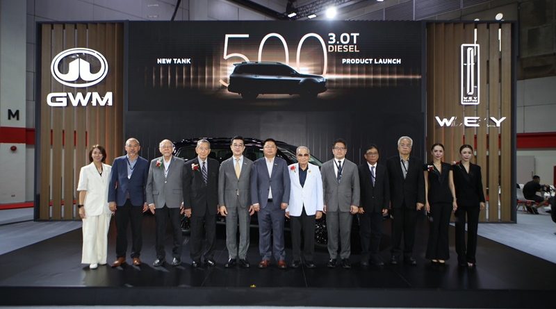 GWM เปิดตัว NEW TANK 500 3.0T DIESEL ขุมพลังดีเซล 3.0 ลิตรอย่างเป็นทางการ ราคาเริ่มต้นที่  1,669,000 บาท