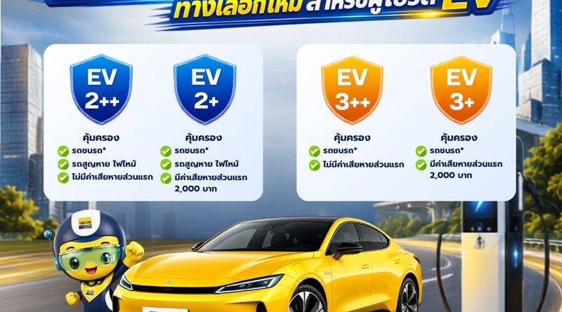 เทเวศประกันภัยเปิดตัว “EV Plus” ประกันภัยรถยนต์ไฟฟ้า