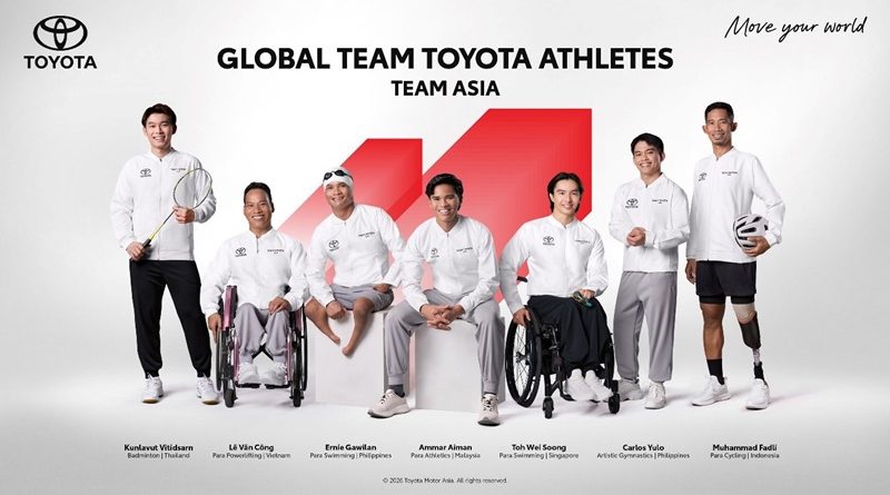โตโยต้า มอเตอร์ เอเชีย ตอกย้ำพลังแห่งกีฬา เตรียมพร้อมนักกีฬาทีมโตโยต้าระดับโลก